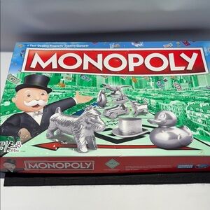 Hasbro Monopoly Board Game - Red, Green, Silver